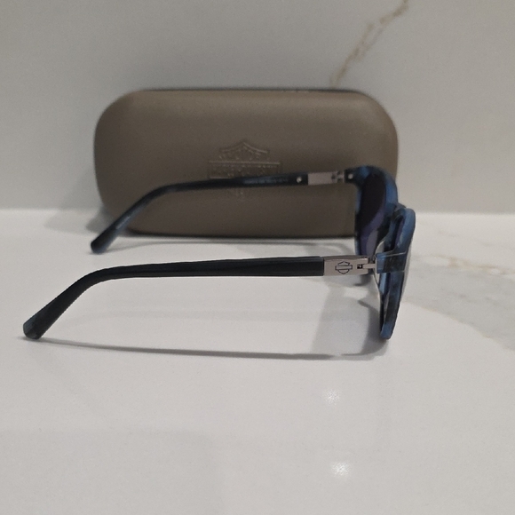 NWOT Men's Blue Harley-Davidson Sunglasses with Case - Picture 4 of 9